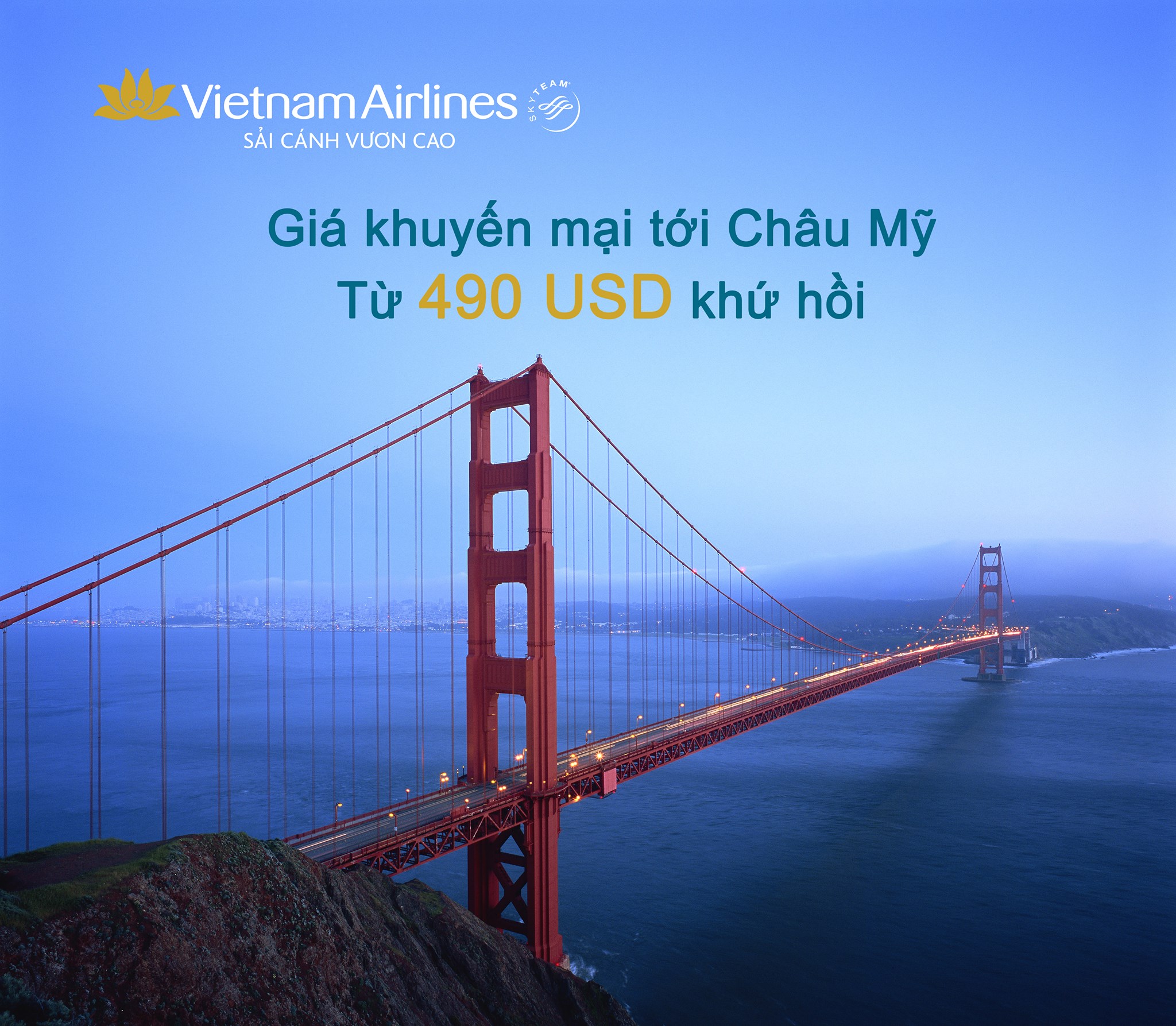 Vui chơi hết ý với loạt vé đi Châu Mỹ chỉ 490 USD của Vietnam Airlines